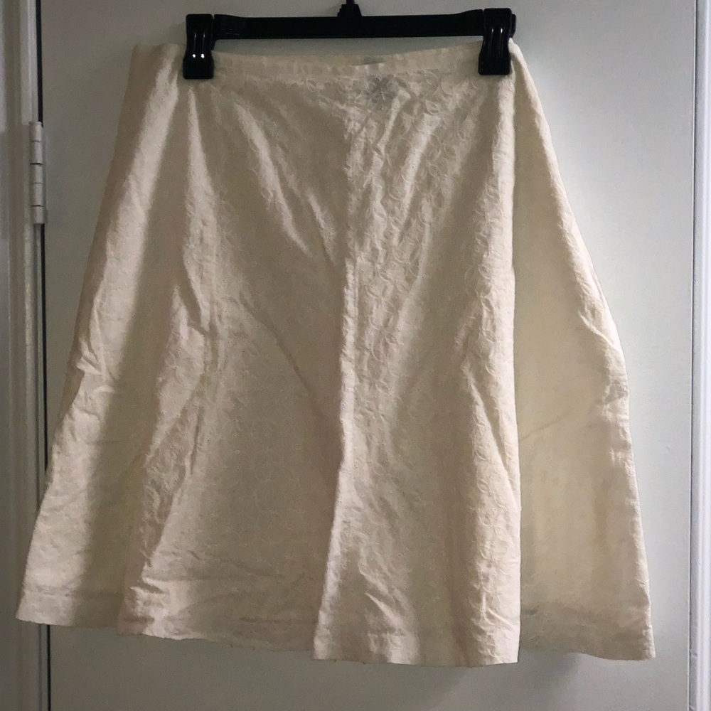 White Eyelet Skirt